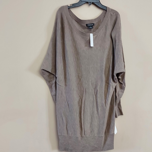 -TROUVE Off the Shoulder Sweater Tunic Tan Size Medium - Picture 7 of 10